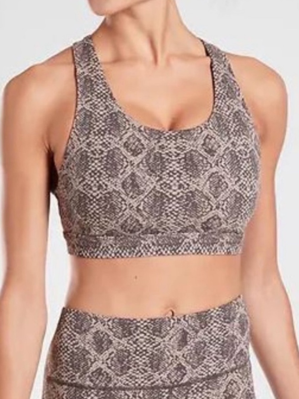 Athleta A-C Ultimate Snakeskin Sports Bra